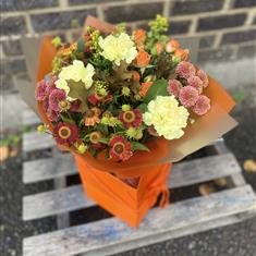 Autumn Handtied Bouquet of Seasonal Flowers for UK Delivery