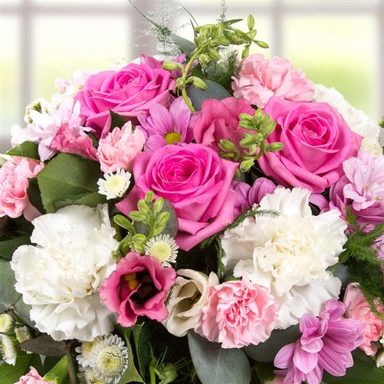 pink posy flower